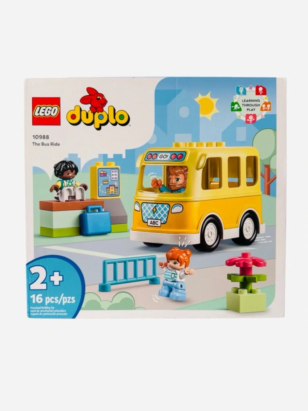 LEGO DUPLO Town Bus Ride 10988 Educational STEM Building Toy Set for Kids